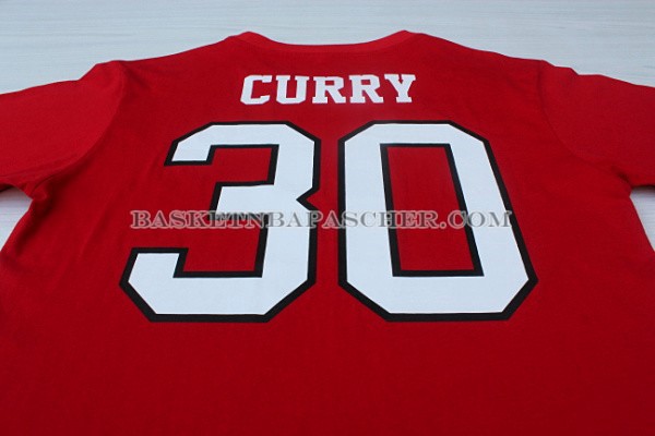 Maillot Manche Courte Davidson College Curry Rouge